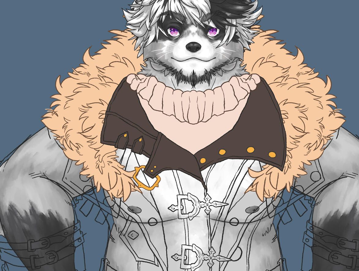 VTuber Character & Outfit Design Illustration & design, split for Live2D rigging.